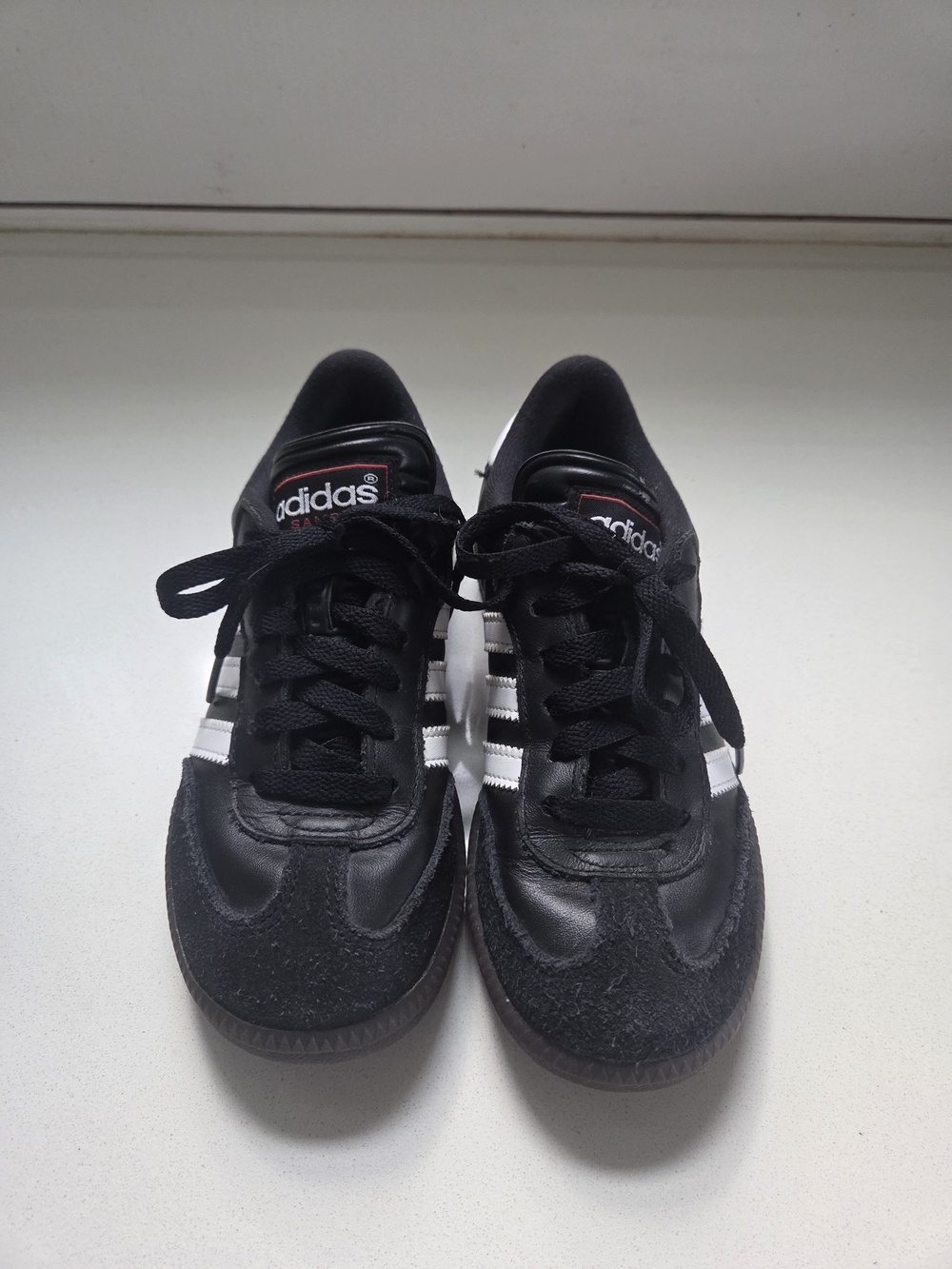 adidas Kids Samba Sneakers in Black and White - Picture 2 of 8